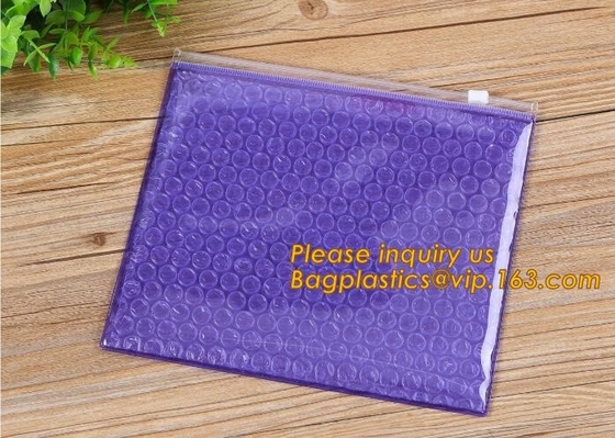 Mini small pouches k bags with slider zip plastic bags zipper bubble mailers with laser film/custom design bagease