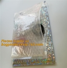 Promotional inner package shipping slider bubble bag,Plastic clear bubble bag with zip lock slider zipper bagease pack