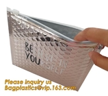 Promotional inner package shipping slider bubble bag,Plastic clear bubble bag with zip lock slider zipper bagease pack