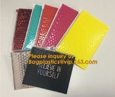 k Bubble Bag Zipper Padded Bag with LOGO for Cosmetic,custom colorful metallic bubble zipper bag Packaging Cosmeti