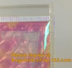 transparent slider zipper bubble bag，Reusable portable PE bubble wine bottle protector bag,k bubble bag,slider pac