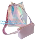 Travel Pouch, Manufacture Clear PVC Zipper Puller Cosmetic Bag,Holographic Travel Pouch Cosmetic Bag Envelope Clutch Bag
