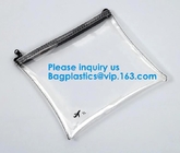 Travel Toiletry Pouch Promotional Zip Lock Pvc Bag With Own Logo Eco-Freindly Transparent Pvc Zipper Pen Pouch