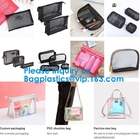 Black Nylon Mesh Makeup Cosmetic Bag / Small Nylon Mesh Make Up Cosmetic Bag,Mesh Cosmetic Bag Neceser Toiletry Organize