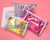 Hologram Zipper Pvc Cosmetic Bag, Hologram Zipper Pu Cosmetic Bag,co-Friendly, Water Proof, Stitching/heat sealing/print