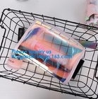 Hologram Zipper Pvc Cosmetic Bag, Hologram Zipper Pu Cosmetic Bag,co-Friendly, Water Proof, Stitching/heat sealing/print