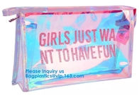 Customize New Fashion Hologram Cosmetic PVC Bag Holographic Makeup Bag Ladies Makeup Bag