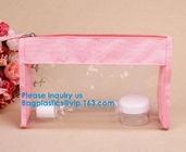 Custom PVC cosmetic bag Zipper Clear Toiletry Bag,Promotional Travel Bag pvc Zipper Bag Custom Logo Toilery Cosmetic Bag
