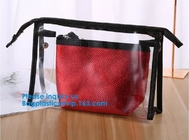 Travel Toiletry Bag Makeup Pouch Durable Carry-On Clear Zipper Small Cosmetics bag Simple Zipper Cosmetic Travel Bag