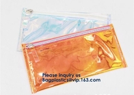 Transparent Clear PVC Slider Zipper Bag Plastic Bag With Zipper,Eco-friendly Slider Zipper Flat PVC Plastic Bag For Docu