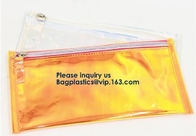 Transparent Clear PVC Slider Zipper Bag Plastic Bag With Zipper,Eco-friendly Slider Zipper Flat PVC Plastic Bag For Docu