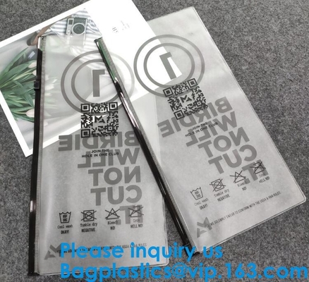 Sinicline Nice Pvc Eva Slider Zipper String Biodegradable T-Shirt Packaging Plastic Bag With Logos Custom Logo Printed