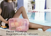 PVC Makeup Bag Waterproof Cute Clear Transparent Plastic PVC Travel Makeup Cosmetic Toiletry Zip Bag Pouch