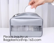 Wholesale price environmental PVC pouch Dotted Transparent Cosmetic Storage Travel Toiletry Organizer Bags