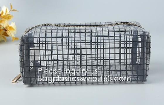 Promotion Travel PVC Cosmetic Pouch,PVC Makeup Bag Pouches Tote Clear Transparent Cosmetic Travel Bag For Sale