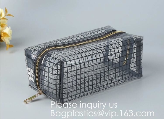 Promotion Travel PVC Cosmetic Pouch,PVC Makeup Bag Pouches Tote Clear Transparent Cosmetic Travel Bag For Sale