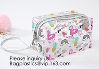 Cute Unicorn PVC Transparent Travel Accessory Cosmetic Bag Waterproof Makeup Pouch Cactus Flamingo Wash Kits Organizer