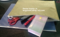 File Packing Bag With Zipper  Zipper File Bag PVC Document Plastic Bag,Zipper Pouch Zipper File Bags File Holders