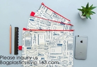 Fashion nylon oxford 600D zipper pencil stationery organizer bags,A4 Zipper Lock Office Stationery File Bag, BAGEASE