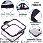TSA Approved Toiletry Bag - Clear Travel Bag for Men and Women to Carry on your Makeup and Toiletries, bagease, bagplast