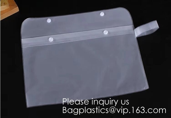 Waterproof Matte Sliding Zipper Pvc Eva Bag With Logo Printing,Eco-friendly Heat Seal Frosted EVA Cosmetic Bags With Sna