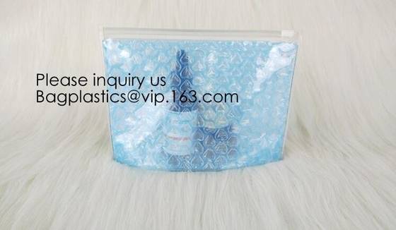 Colored PVC Film Bubble Bag/Special PVC k Bubble Bag/New Material Bubble Mailer With Zipper, bagease, bagplastics