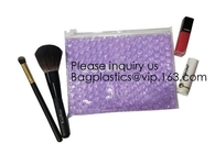Wholesale PVC Plastic Zipper Bubble Cosmetic Bag With Custom Logo,Holographic k Bubble Bag For Cosmetic/Hologram B