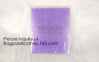 Wholesale PVC Plastic Zipper Bubble Cosmetic Bag With Custom Logo,Holographic k Bubble Bag For Cosmetic/Hologram B
