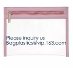 Environmental Colourful PVC k Packaging Bag Laser Shinny Holographic Makeup Bag PVC Cosmetic Bag PVC Pouch bagease