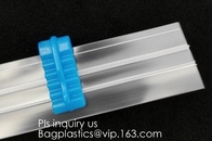 pe vacuum plastic cheap double color flange zipper, PP flange zipper, double color flange zipper for flexible packages