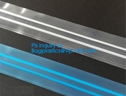 plastic flange zipper without teeth, PP/PE/PVC/EVA Plastic Flange Zipper For Pouch, PP/PE/PVC/EVA Plastic Flange Zipper