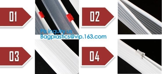 Inequilateral Double Track Zipper For Pouch, Hooking-Lock, Press-Lock For Bag, TPU WaterProof Zipper, Dry Diving