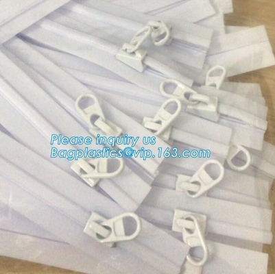 Multi Colored Plastic Easy Tear Zipper, Closure Pe Bag Clear Press Lock Zipper, Reclosable Press Zipper