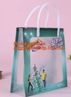 Supermarket Soft Loop Handle Shopping Pe Resealable Pp Tote Plastic Waterproof Bag,PP Plastic Handle Bag with UV Printin