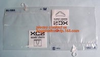 Sinicline hot sale underwear bag white hanger pvc waterproof bag with zip lock,bag for Plastic side zipper underwear bag