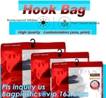 Stationery Set Transparent Plastic Bow Handle Hanger Zipper Lock Cosmetic Pvc Bag With K,Hanger Plastic Hook Bag F