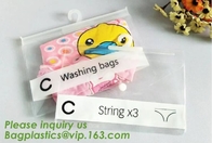 BiodegradableHanger Bag With Zip Lock On The Top, Frosted K Bag Hanger Bag For Clothes, EVA Frost Drawstring Bag
