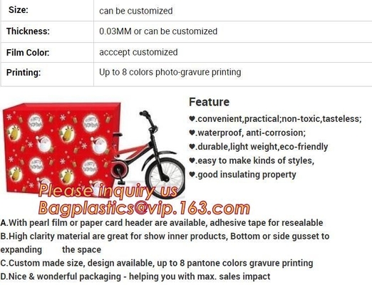 Giant PVC/EVA gift toy drawstring plastic storage packing bag with handle,XMAS giant plastic gift poly bag 36&quot;*44&quot; santa