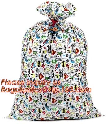 Merry Christmas Santa Claus Pattern Jumbo Bicycle / Bike Sack Gift Bag For Children 60 X 72 inch,Sacks For Extra Large P