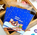 Christmas Candy Cookie Bags Cute Santa Deer Elk Design Christmas Biscuits Packaging OPP Baking Bags,Candy Snack Party Fa