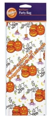 gravure printing halloween party bag, cute design food grade plastic cookie packing,halloween shrink cello treat bags fo