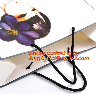 New fancy custome logo printed shopping bag ,gift bag,paper bag with handle, recycled shopping paper bags,brown paper ba