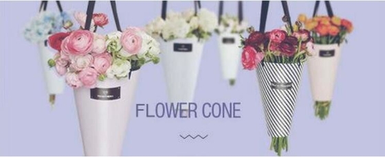 corrugated fruit packing box, kraft paper, gloss lamination, offset printing, foldable box,flower cone,flowral packaging