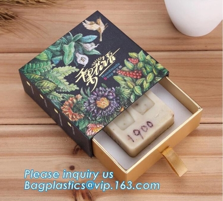 Free sample Luxury velvet drawer packaging perfume custom paper box with logo stamping golden,headband packaging box for