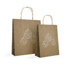 Customized logo silver hot-stamping logo luxury paper gift bags wholesale,paper bag printing with silk handle and
