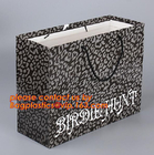 Luxury reusable sturdy screen printing carrier paper bag for shopping,luxury carrier paper bag with plastic handle &amp; riv
