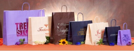 Wholesale Luxury Handmade Creative Elegant Custom Tote Carrier Shopping Packaging Paper Gift Bag,logo printed brown pape