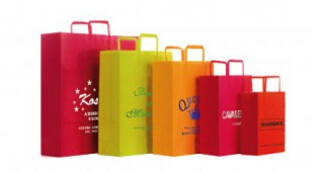 Wholesale Luxury Handmade Creative Elegant Custom Tote Carrier Shopping Packaging Paper Gift Bag,logo printed brown pape