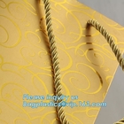 Printed Luxury Wide Base Brown Kraft Paper Carrier Bag,coating black luxury paper carrier bag for printing with ribbon