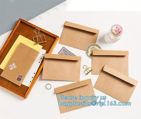 Peel and Seal Paper Envelopes for Small Parts Cash Jewelry,custom logo fancy paper envelope for invitation letter, bagea